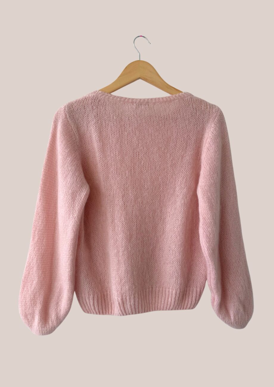 Pull rose poudré pour femme senior - forESTIME