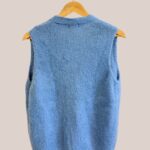 Gillet Gwendoline Femme senior sans manches, vue de dos bleu - forESTIME