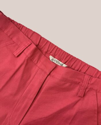 Pantalon Pauline coton framboise - forESTIME