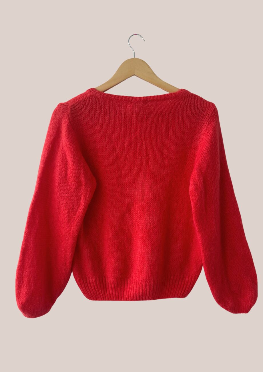 Pull corail pour femme senior - forESTIME