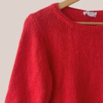 Zoom sur le Pull Pascaline de coloris corail - forESTIME