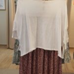 Dos cardigan fin gia en coton blanc avec un bouton pour fermer coloris bonne mine
