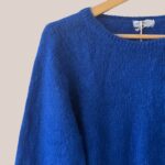 pull Pascaline de coloris bleu intense pour femme senior avec manches longues - forESTIME