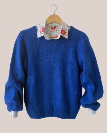 pull femme Pascaline bleu vif - forESTIME