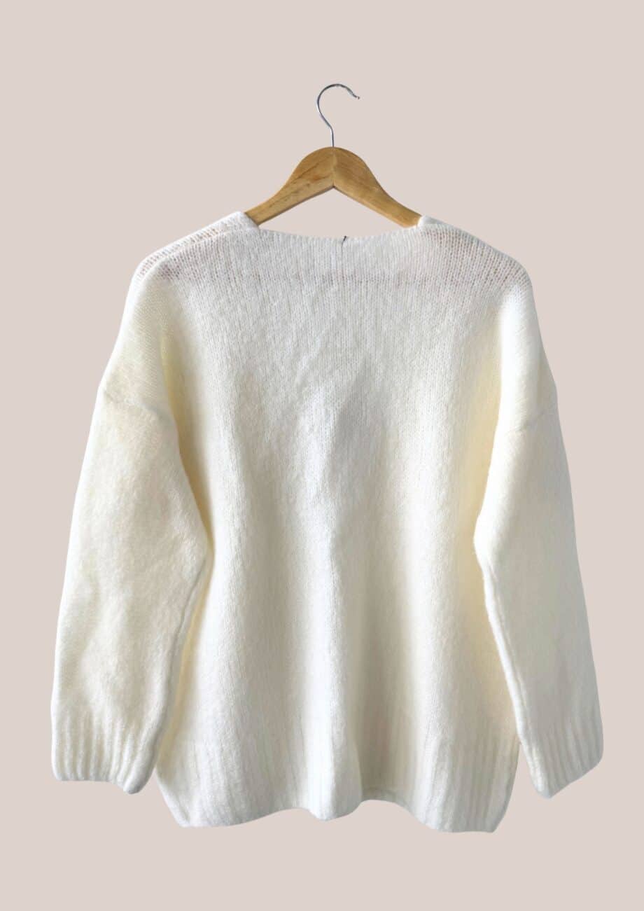 Pull senior femme, Gaelle manches longues vue de dos - forESTIME