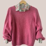Pull Pascaline de coloris rose thé pour femme senior - forESTIME