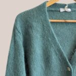 Gilet femme senior Gloria vert céladon, manches longues zoomer - forESTIME