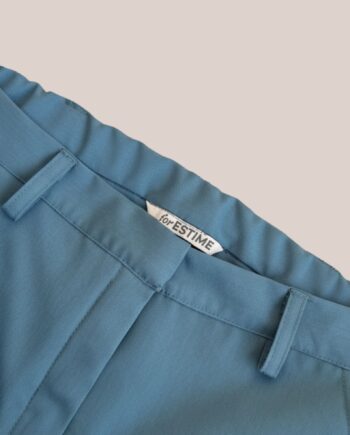 Pantalon bleu gros zoom - forESTIME