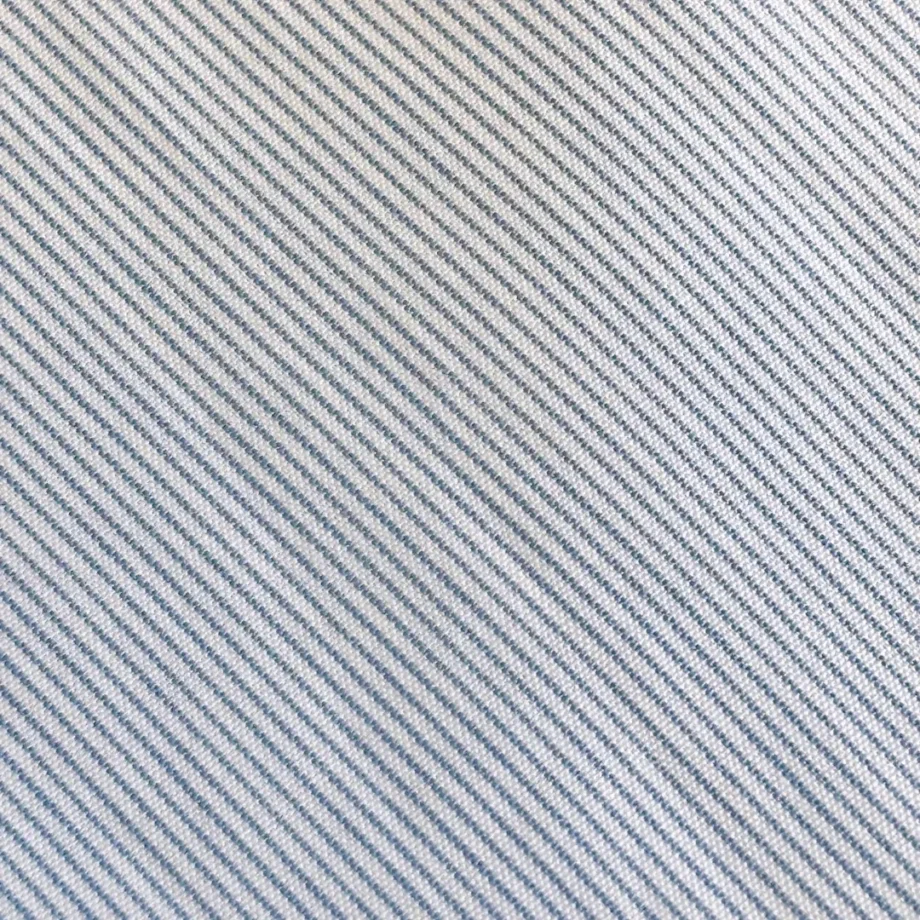 chemisier charlotte en pur coton tissu raye blanc bleu pour personnes agee, zoomé