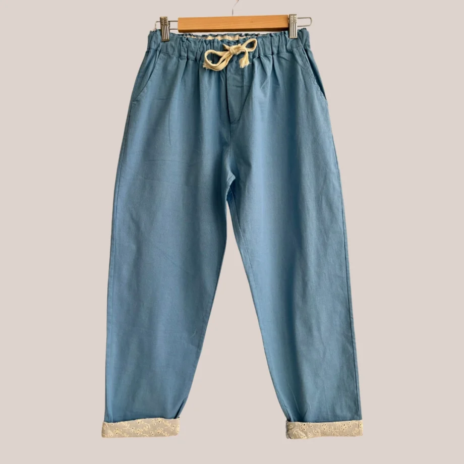 pantalon pour seniors en bleu modèle palma