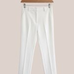Pantalon Pauline blanc vue de face - forESTIME