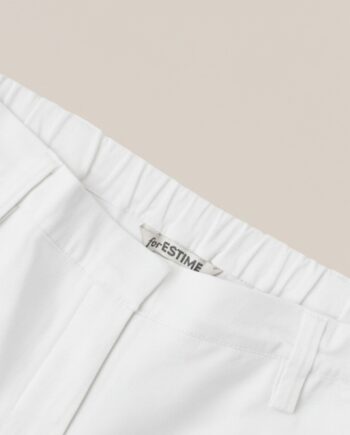 Pantalon coton blanc Pauline pour femme senior - forESTIME