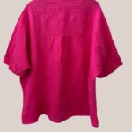 chemise à manches mi-longues pour seniors de coloris fuchsia