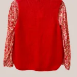 gilet gwendoline à manches courtes pour seniors de coloris corail