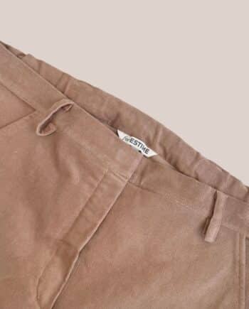 Pantalon Pauline Velours beige pour femme senior - forESTIME