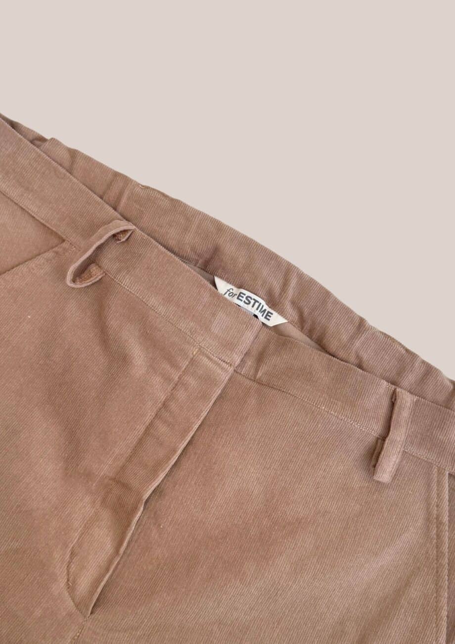 Pantalon Pauline Velours beige pour femme senior - forESTIME