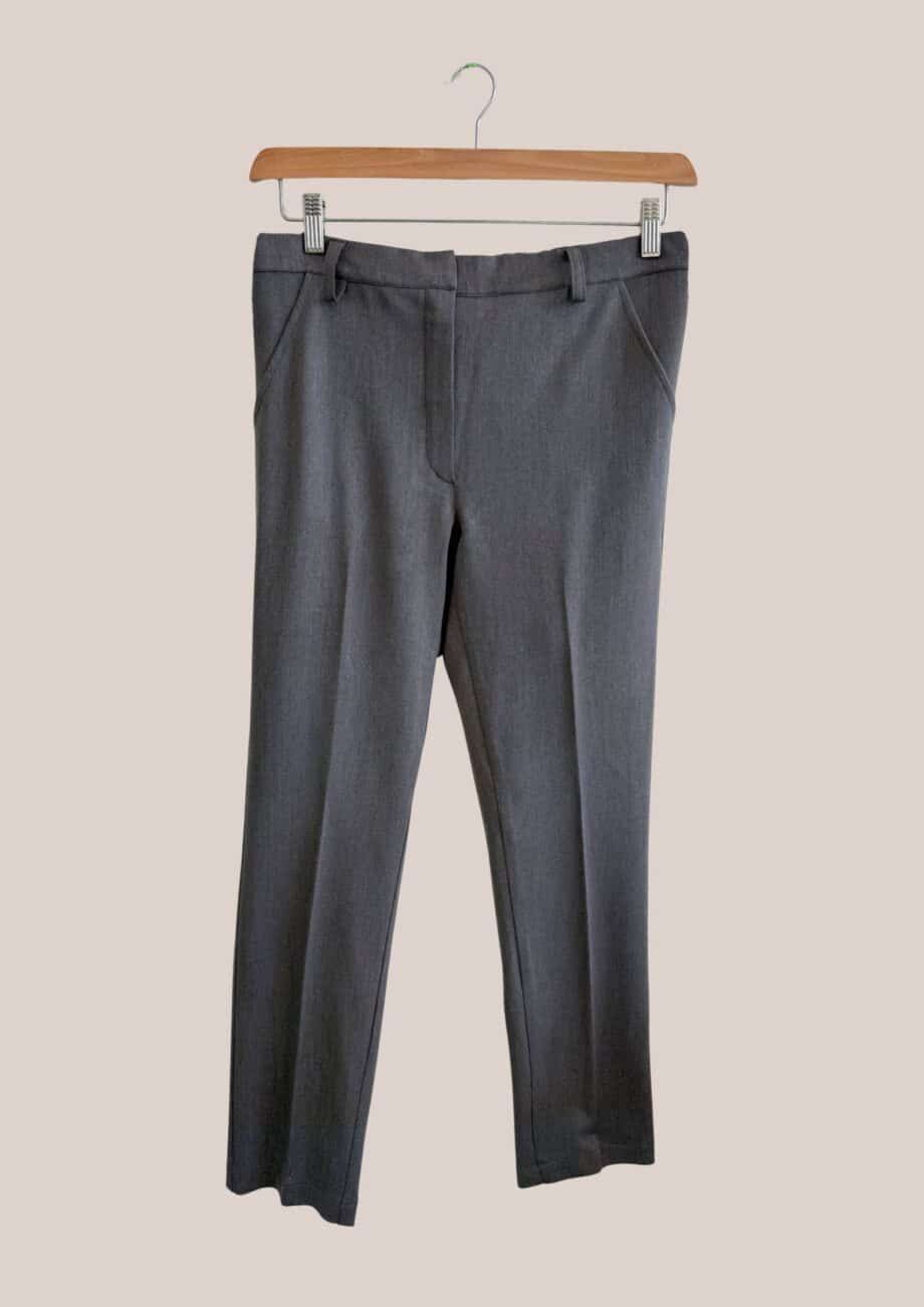 Vue ensemble pantalon Pauline gris laine - forESTIME