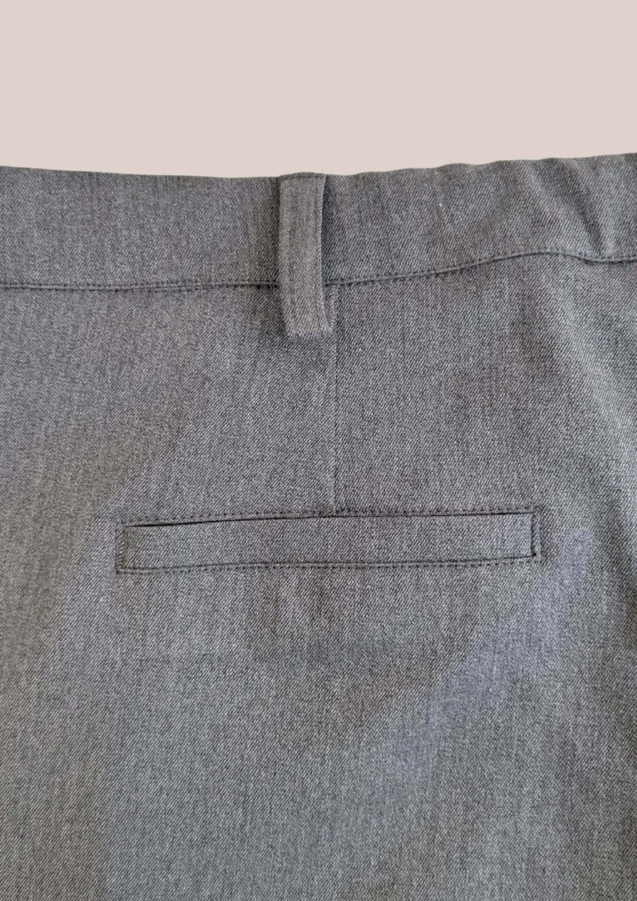 Pantalon Pauline gris laine pour femme senior poche - forESTIME