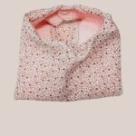 Bavoir adulte senior Flore imprimé rose