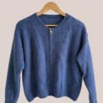 Gilet vue de face, Gaspard bleu marine zip - forESTIME