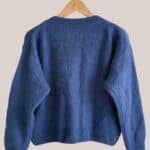 veste zip Gaspard bleu marine manches longues vue de dos - forESTIME