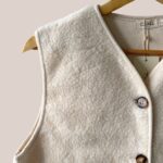 Veste Vicky écru pour femme senior zoomer - forESTIME