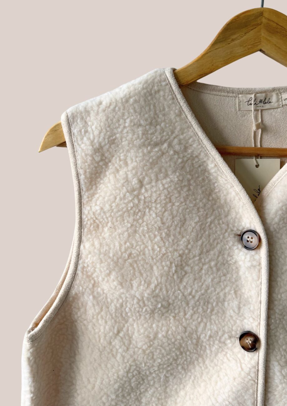 Veste Vicky écru pour femme senior zoomer - forESTIME