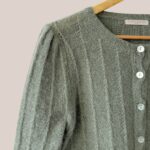 Gilet femme senior Gary vert amande, manches longues zoomer - forESTIME