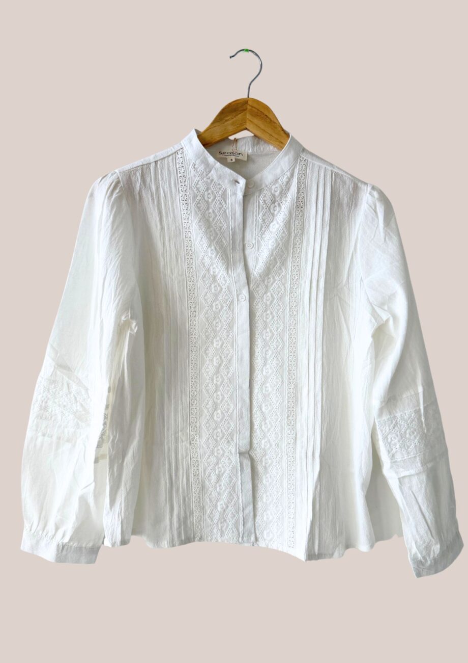 Chemisier blanc femme senior - forESTIME