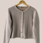 Gilet Gina vue de face, coloris Beige pour femme - forESTIME