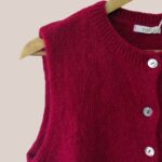 Gilet Giorgia cerise pour femme senior zoomer - forESTIME