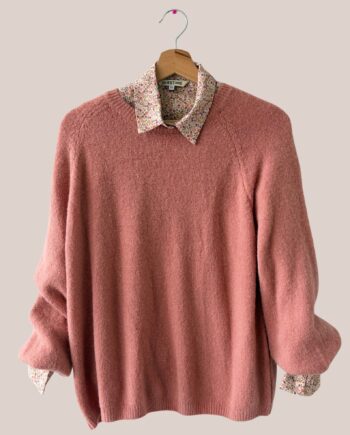 pull adelie femme senior vieux rose