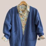 Gilet Gaelle de coloris bleu jean pour femme senior - forESTIME