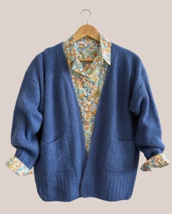 Gilet Gaelle de coloris bleu jean pour femme senior - forESTIME