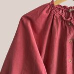 Chemise clémence de coloris framboise pour femme senior - forESTIME
