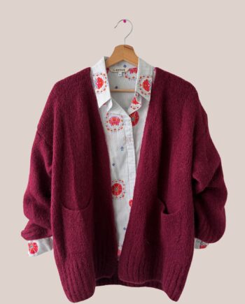 gilet Gaelle bordeaux femme senior