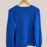 Pull Adélie forESTIME de coloris bleu vif pour femme senior