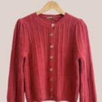 pull Gary, coloris rose blush manches longues boutonné - forESTIME