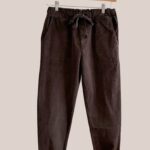 pantalon Pam de coloris chocolat, pour femme senior - forESTIME