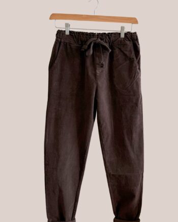 pantalon Pam de coloris chocolat, pour femme senior - forESTIME
