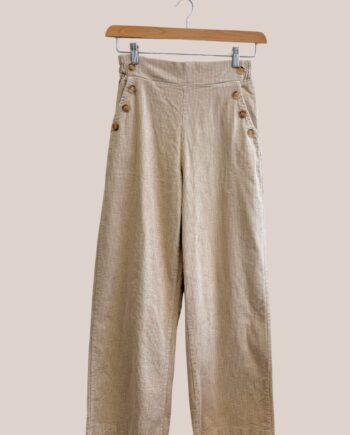 pantalon large Pamela coloris beige - forESTIME