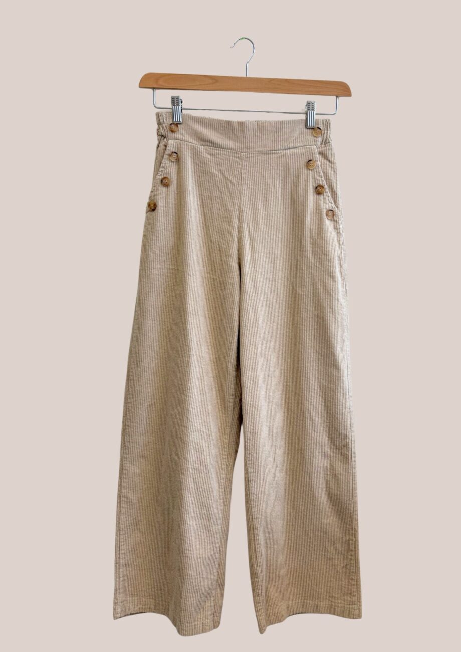 pantalon large Pamela coloris beige - forESTIME
