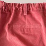 Pantalon Pauline velours rose blush avec poches - forESTIME