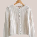 Gilet pour femme senior de coloris écru - forESTIME