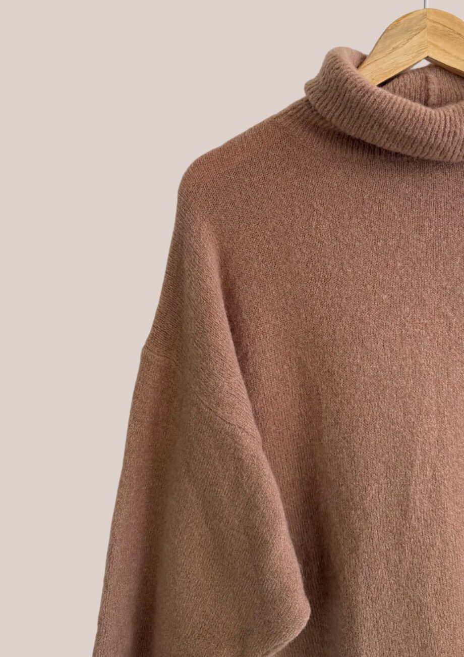 Pull Paule de colorie camel, zoom - forESTIME