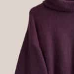 Pull Paule de colorie prune, zoom - forESTIME