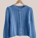 Gilet longues manches Gary de coloris bleu - forESTIME