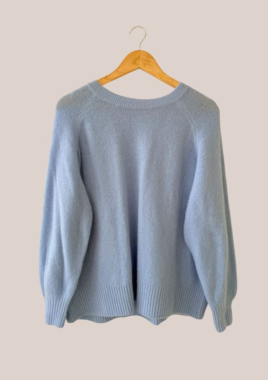Pull femme senior bleu ciel Alice - forESTIME