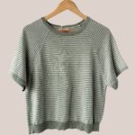 Pull paty de coloris vert amande idéal pour femme senior. Très confortable