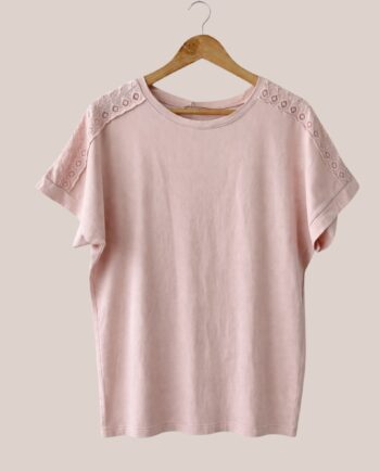 Tee-shirt Tom rose poudré
